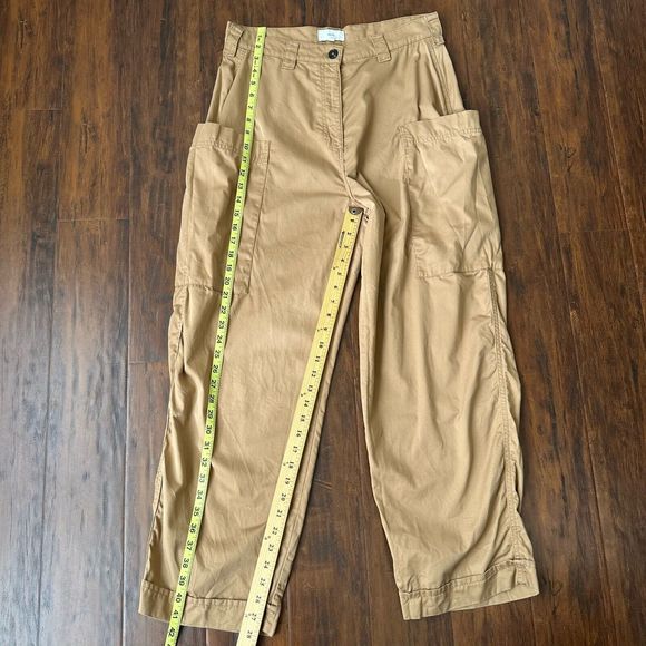 KOTN Womens High-Rise Cargo Pocket Pants in Khaki Tan Sz 12 W7308 - Picture 10 of 11